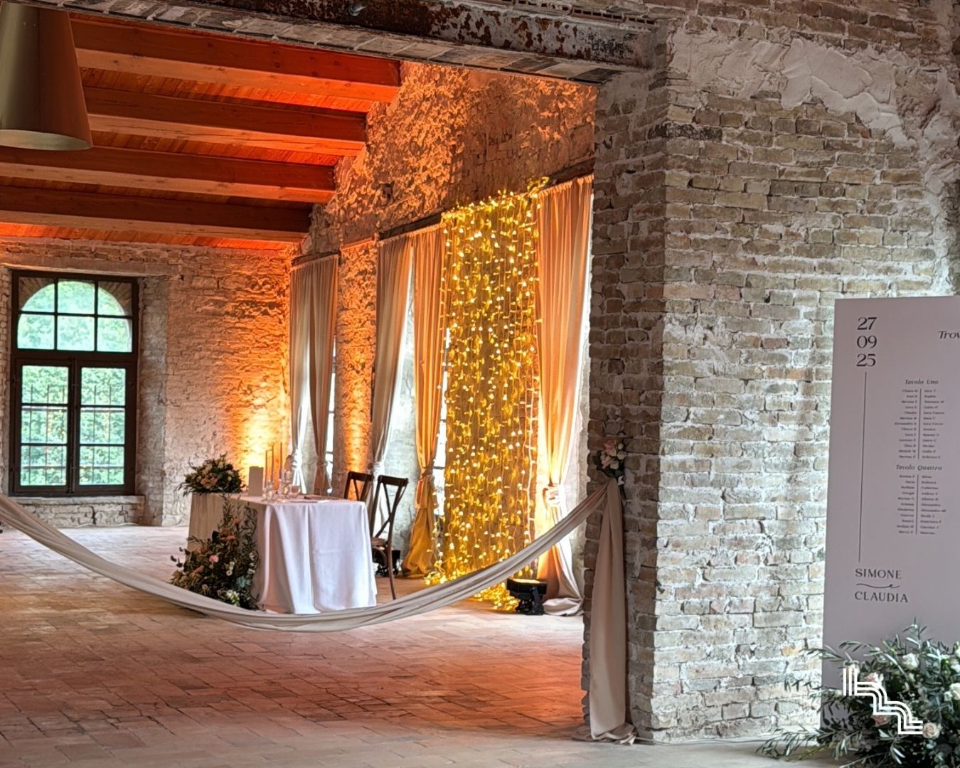Allestimento matrimonio